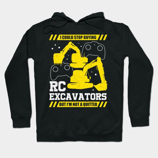 RC Excavator Construction Vehicle Digger Gift Hoodie by Dolde08
